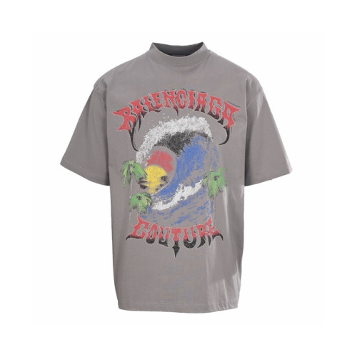 발렌시아가 남성 라운드 반팔 티셔츠 - Balenciaga Mens Round Tshirt - bac15375x