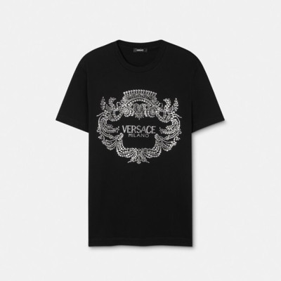 베르사체 남성 반팔 티셔츠 - Versace Mens Round Tshirt - vec15393x