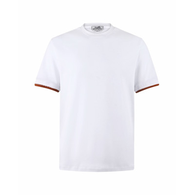 에르메스 남성 라운드 반팔티 - Hermes Mens Round Tshirt - hec15407x
