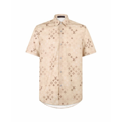 루이비통 남성 반팔 셔츠 - Louis vuitton Mens Short-sleeved Shirt - lvc15419x