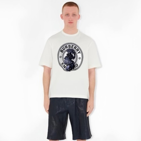버버리 남성 라운드 반팔 티셔츠 - Burberry Mens Round Tshirt - buc15422x