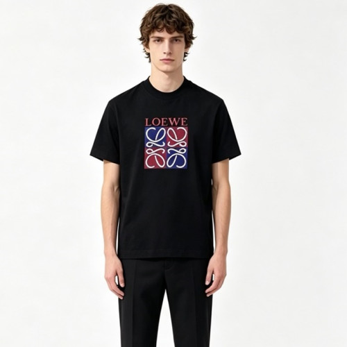 로에베 남성 라운드 반팔티 - Loewe Mens Round Tshirt - loc15423x