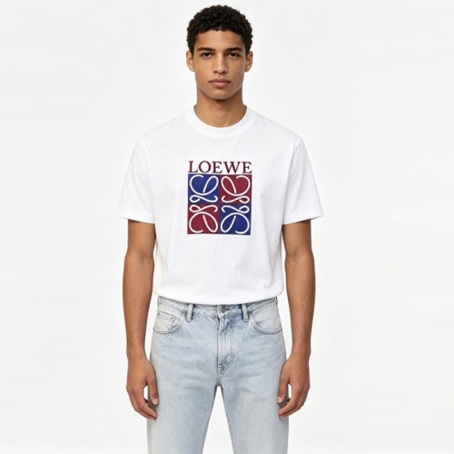 로에베 남성 라운드 반팔티 - Loewe Mens Round Tshirt - loc15424x