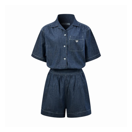 프라다 여성 점프수트 쇼츠 - Prada Womens Jumpsuit Shorts - prc15437x