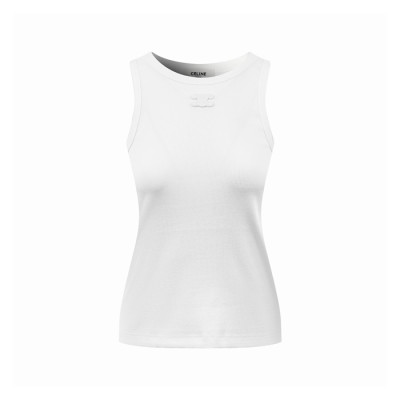 셀린느 여성 라운드 나시 - Celine Womens Sleeveless Top - cec15445x