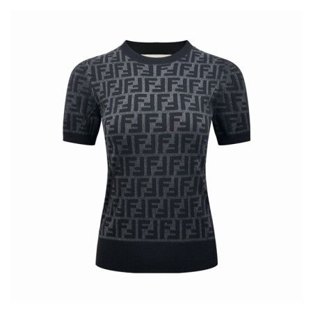 펜디 여성 FF 티셔츠 - Fendi Womens FF Tshirt - fec15448x