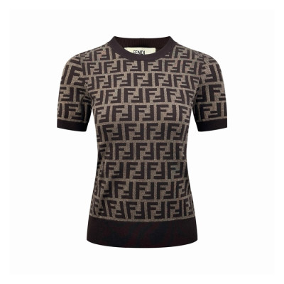 펜디 여성 FF 티셔츠 - Fendi Womens FF Tshirt - fec15449x