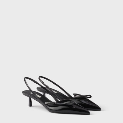 프라다 여성 보우 폰티드 토 슬링백 펌프스 - Prada Womens Bow Ponted Toe Slingback Pumps - prs14038x