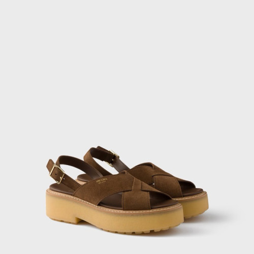 프라다 여성 버클 스트랩 샌들 - Prada Womens Buckle Strap Sandals - prs14039x