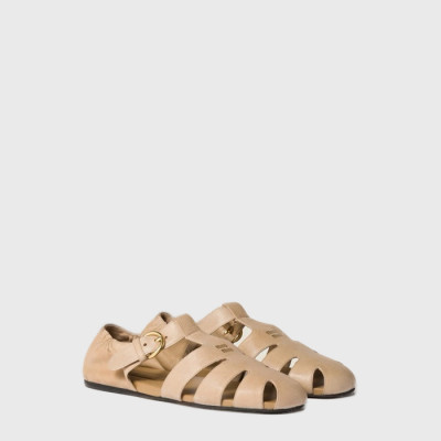 미우미우 여성 러플 피셔맨 샌들 - Miumiu Womens Ruches Fisherman Sandals - mis14063x