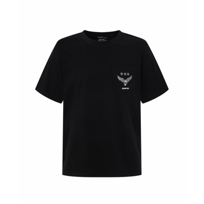 크롬하츠 남성 라운드 반팔티 - Chrom Hearts Mens Round Tshirt - chc15483x