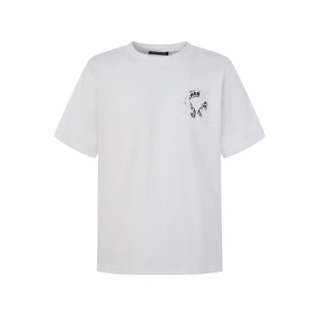 크롬하츠 남성 라운드 반팔티 - Chrom Hearts Mens Round Tshirt - chc15485x