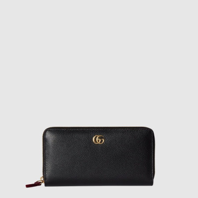 구찌 여성 GG 마몽 바이컬러 지퍼 지갑 - Gucci Womens GG Marmont Bicolor Zipper Wallet - guw728x