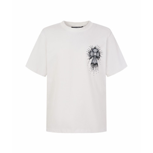 크롬하츠 남성 라운드 반팔티 - Chrom Hearts Mens Round Tshirt - chc15508x