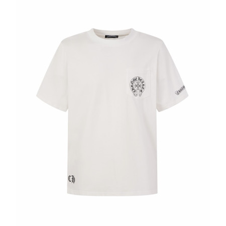 크롬하츠 남성 라운드 반팔티 - Chrom Hearts Mens Round Tshirt - chc15510x