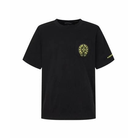 크롬하츠 남성 라운드 반팔티 - Chrom Hearts Mens Round Tshirt - chc15513x