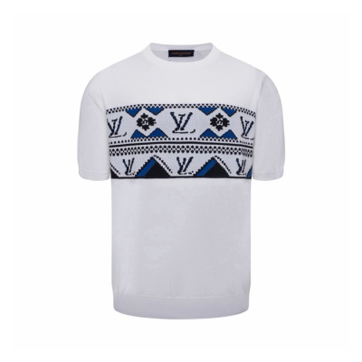 루이비통 남성 라운드 티셔츠 - Louis vuitton Mens Round Tshirt - lvc15545x