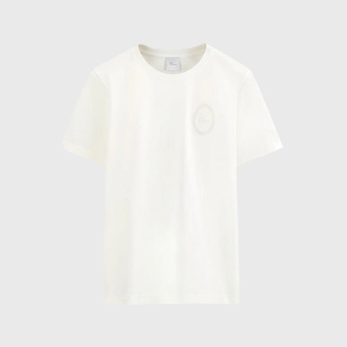 디올 여성 라운드 반팔티 - Dior Womens Round Tshirt - dic15579x