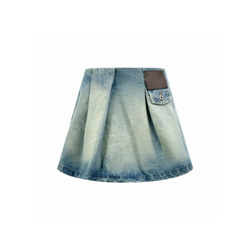 로에베 여성 플리츠 미니 스커트 - Loewe Womens Pleated Mini Skirt - loc15616x
