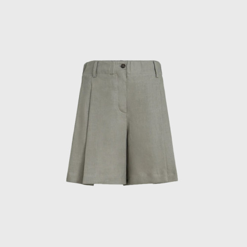 브루넬로쿠치넬리 여성 플리츠 쇼츠 - Brunello Cucinelli Womens Pleated Shorts - brc15628x