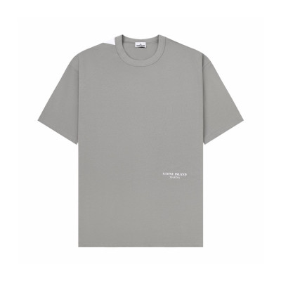 스톤아일랜드 남성 라운드 반팔 티셔츠 - Stone Island Mens Round Tshirt - stc15689x