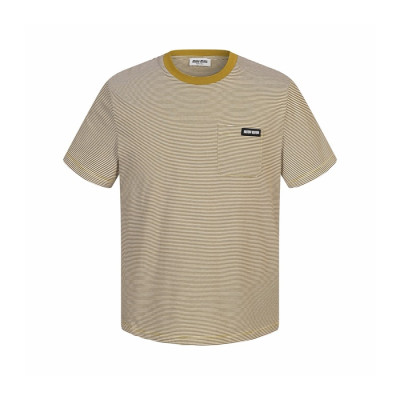 미우미우 남성 라운드 반팔 티셔츠 - Miumiu Mens Round Tshirt - mic15714x