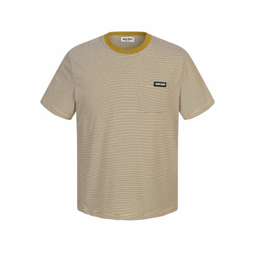 미우미우 남성 라운드 반팔 티셔츠 - Miumiu Mens Round Tshirt - mic15714x