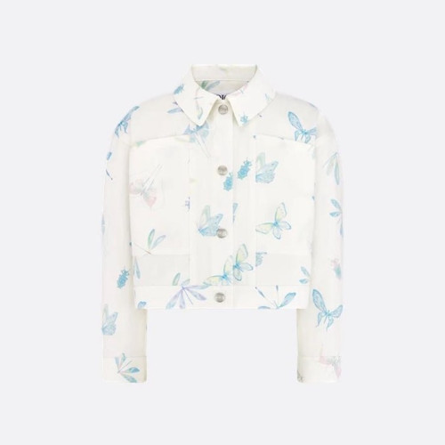 디올 여성 파스텔톤 계절 무늬 재킷 - Dior Womens Pastel Seasonal Motif Jacket - dic15732x