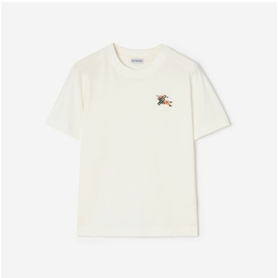 버버리 여성 반팔 티셔츠 - Burberry Womens Round Tshirt - buc15738x