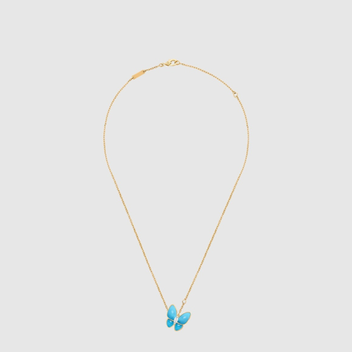 반클리프 아펠 여성 투 버터플라이 펜던트 네크리스 - Van Cleef & Arpels Womens Two Butterfly Pendant Necklace - acc7830x