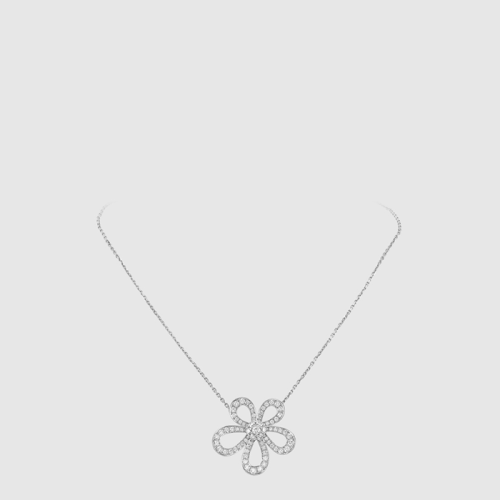 반클리프 아펠 여성 플라워레이스 펜던트 네크리스 - Van Cleef & Arpels Womens Flower Lace Pendant Necklace - acc7834x