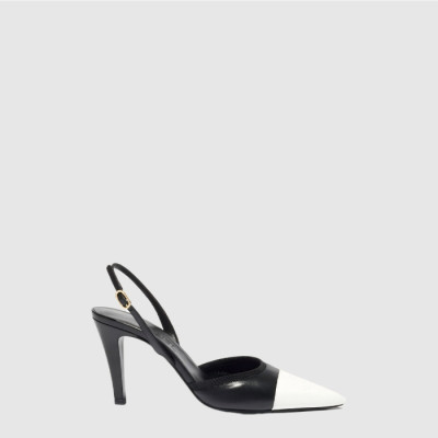 샤넬 여성 슬링백 힐 이리데슨트 - Chanel Womens Slingback Heels Iridescent - chs14277x