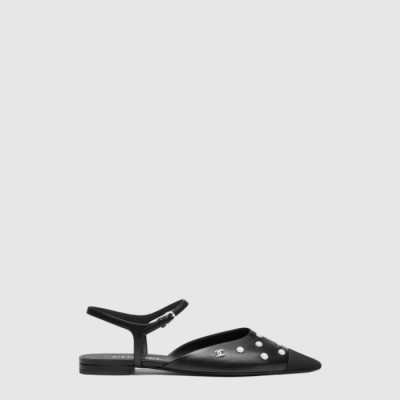 샤넬 여성 CC 진주 슬링백 - Chanel Womens CC Pearl Slingback - chs14315x