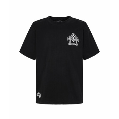 크롬하츠 남성 라운드 반팔티 - Chrom Hearts Mens Round Tshirt - chc15757x