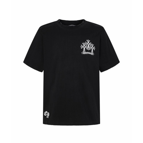 크롬하츠 남성 라운드 반팔티 - Chrom Hearts Mens Round Tshirt - chc15757x