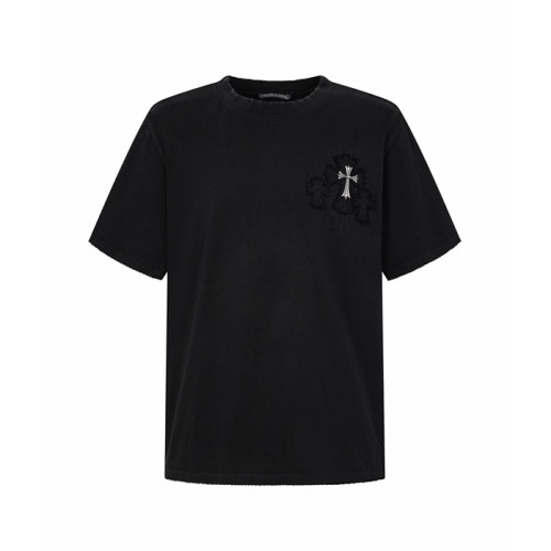 크롬하츠 남성 라운드 반팔티 - Chrom Hearts Mens Round Tshirt - chc15759x