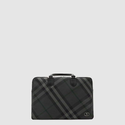버버리 남성 그리드 브리프케이스 - Burberry Mens Grid Briefcase - bub16068x