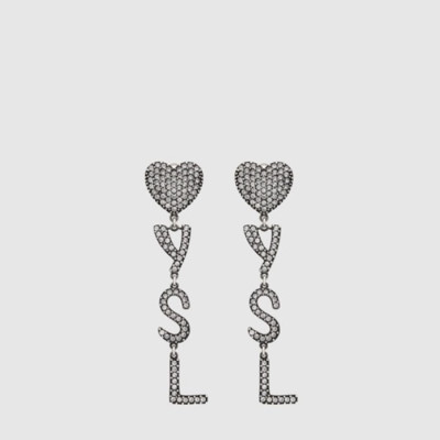 입생로랑 여성 하트 이어링 - Saint Laurent Womens Heart Earring - acc7894x