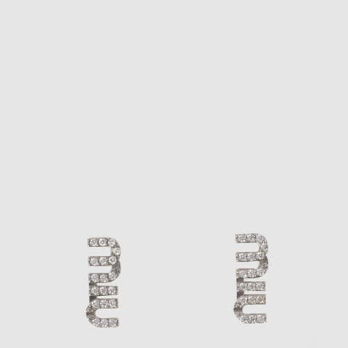 미우미우 여성 크리스탈 메탈 이어링 - Miumiu Womens Metal Earrings - acc7913x