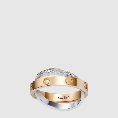 까르띠에 여성 러브 더블 링 다이아몬드 링 - Cartier Womens Love Double Ring Diamond Ring - acc7955x