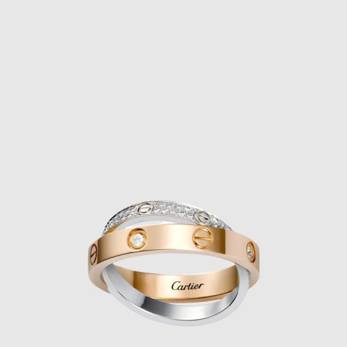 까르띠에 여성 러브 더블 링 다이아몬드 링 - Cartier Womens Love Double Ring Diamond Ring - acc7955x