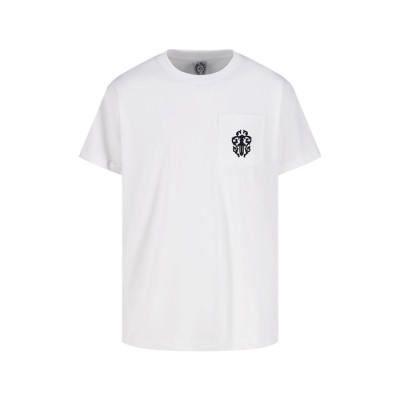 크롬하츠 남성 라운드 반팔티 - Chrom Hearts Mens Round Tshirt - chc15834x