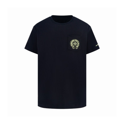 크롬하츠 남성 라운드 반팔티 - Chrom Hearts Mens Round Tshirt - chc15839x
