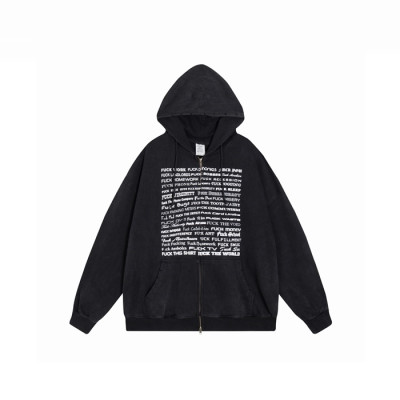 베트멍 남/녀 캐쥬얼 후드티 - Vetements Unisex Casual Hooded - vec15841x