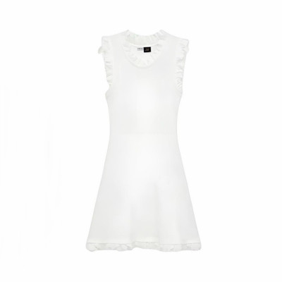 로에베 여성 러플 아나그램 미니 드레스 - Loewe Womens Ruffled Anagram Mini Dress - loe15878x
