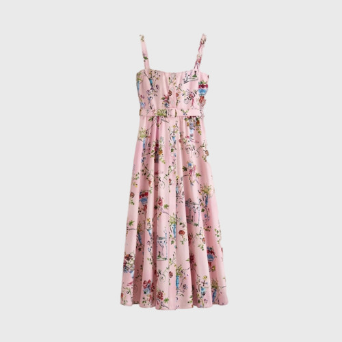 디올 여성 디오리비에라 미디 길이 벨트 드레스 - Dior Womens Dioriviera Mid Length Belted Dress - dic15887x