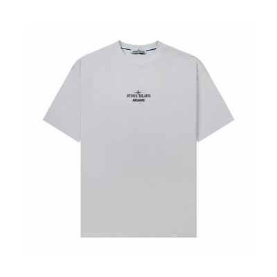 스톤아일랜드 남성 라운드 반팔 티셔츠 - Stone Island Mens Round Tshirt - stc15928x