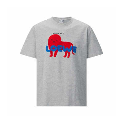 로에베 남성 라운드 반팔티 - Loewe Mens Round Tshirt - loc15947x