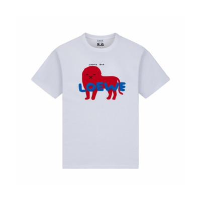 로에베 남성 라운드 반팔티 - Loewe Mens Round Tshirt - loc15948x
