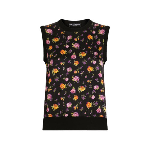 돌체앤가바나 여성 플로럴 탱크탑 - Dolce&Gabbana Womens Floral Tank Top - doc16030x